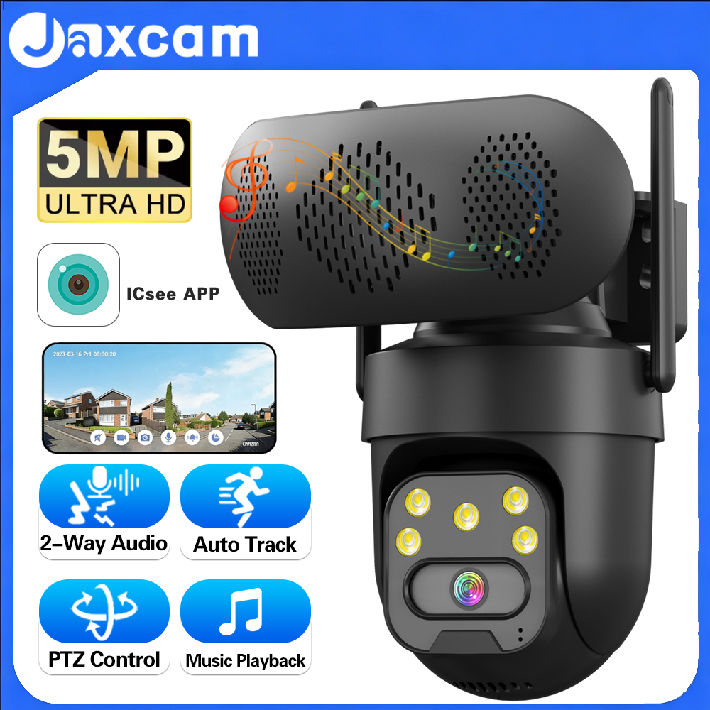 Audio Music Track - 5MP HD WiFi IP Camera with