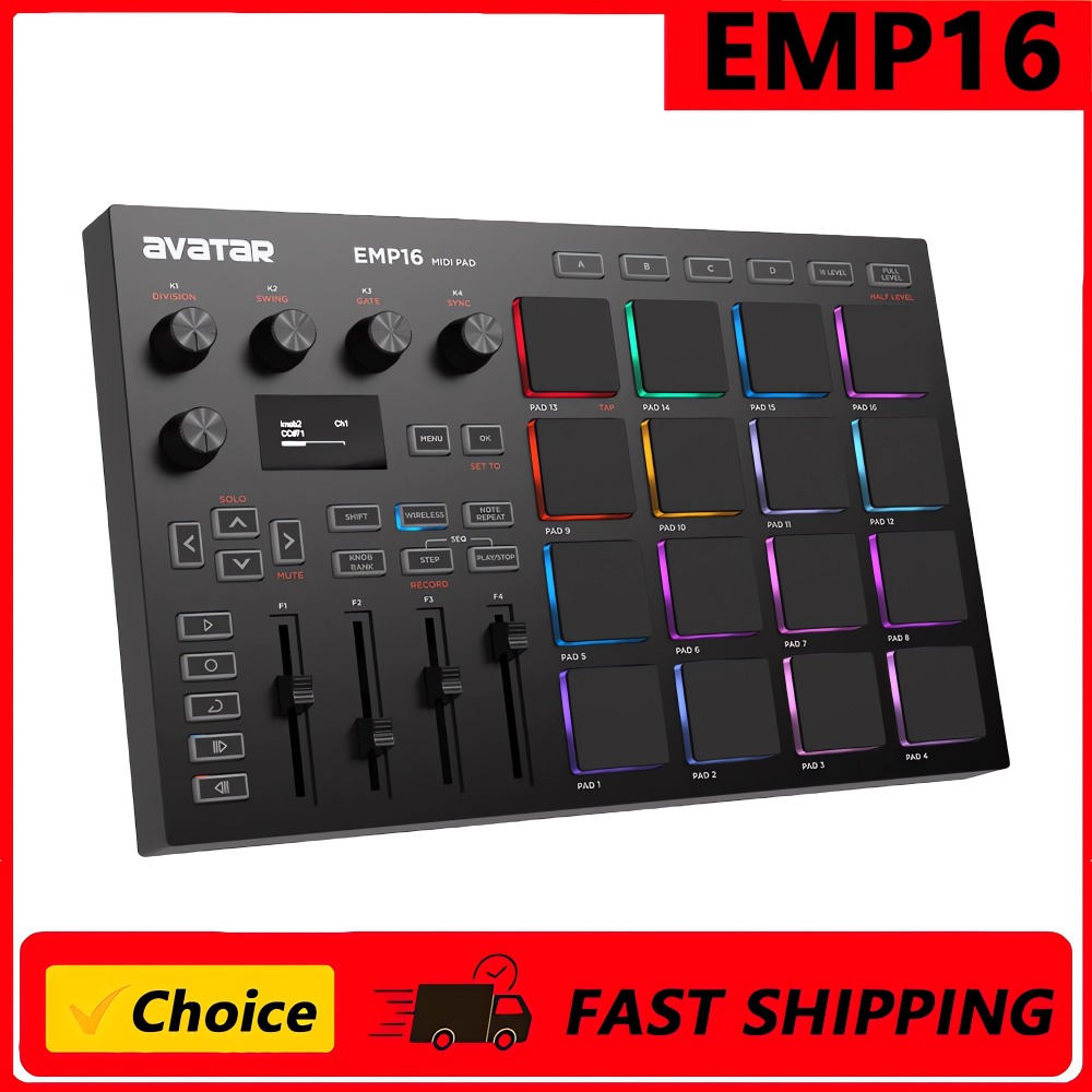 Midi Controller Pad - EMP16 MIDI Pad Controller Beat Maker
