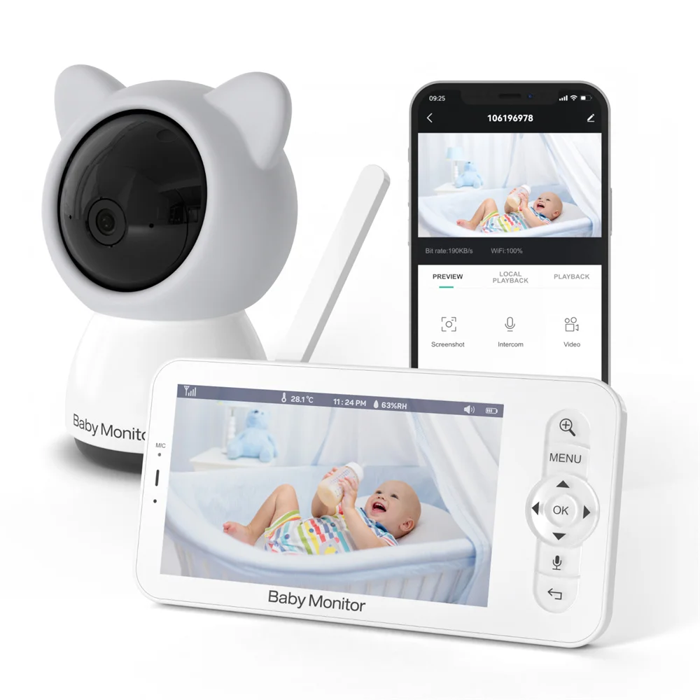 Audio Music For Video - Babystar 5 Inch Wifi Baby Monitor
