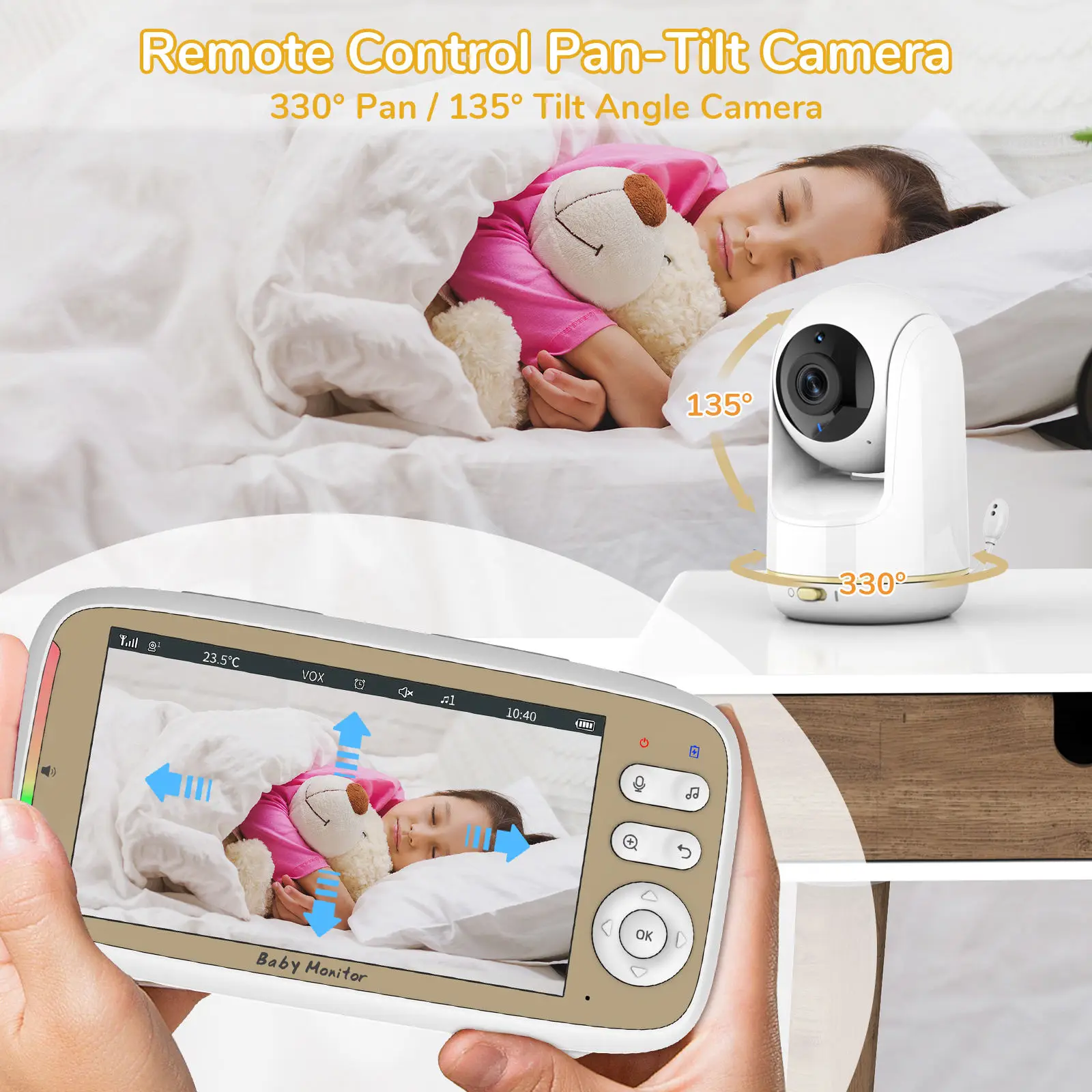 VB803 PRO Baby Monitor with 2p - مراجعة Audio Music For Video وسعره