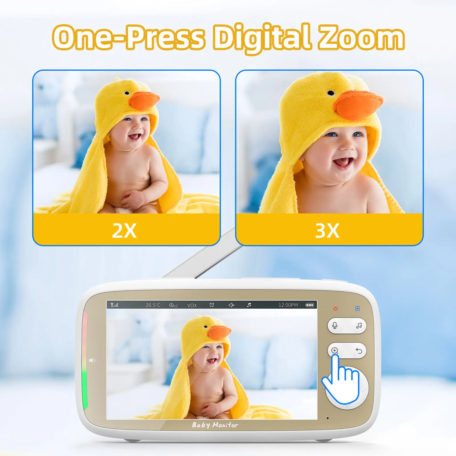 VB803 PRO Baby Monitor with 2p - مراجعة Audio Music For Video وسعره