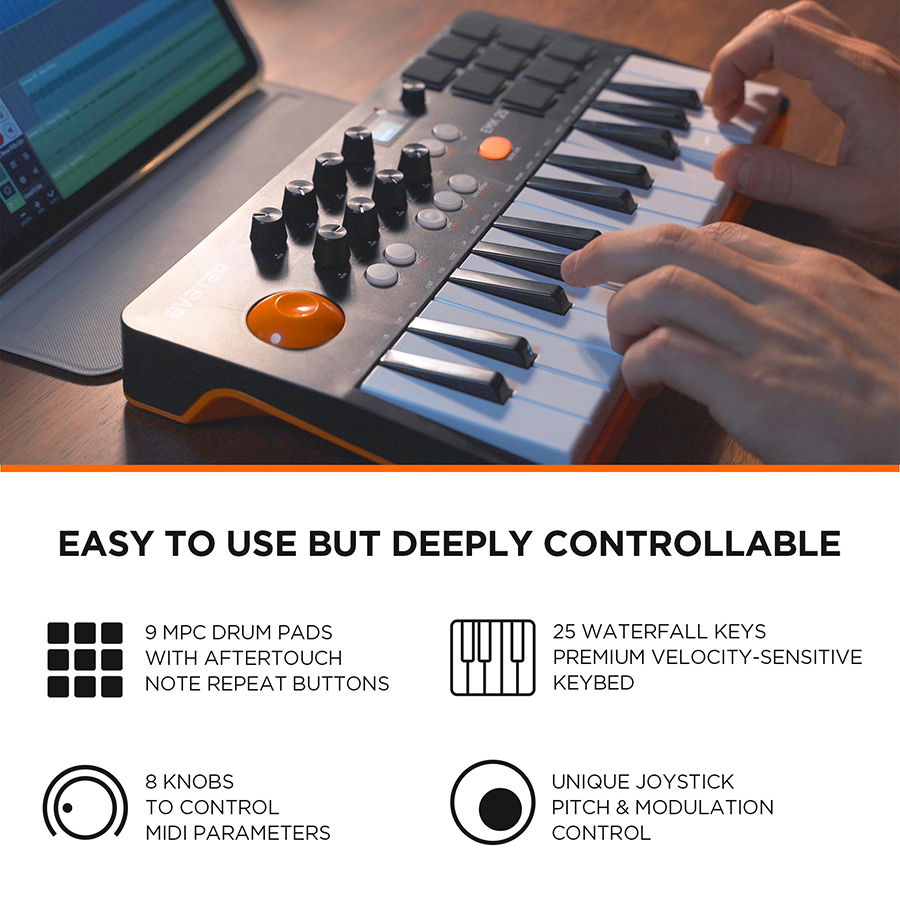 Keyboard MIDI Controller With  - مراجعة Midi Controller Pad وسعره