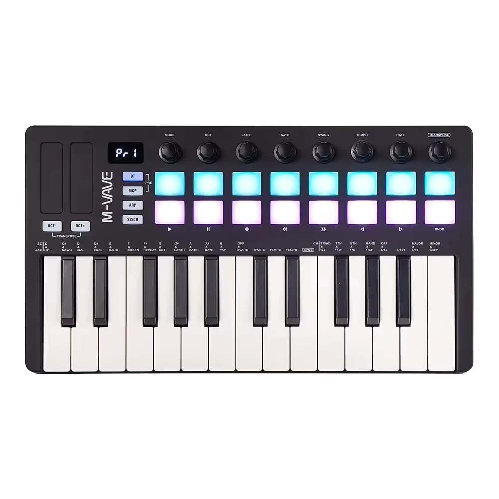 M-VAVE SMK-25 II Black MIDI Dr - مراجعة Midi Controller Pad وسعره