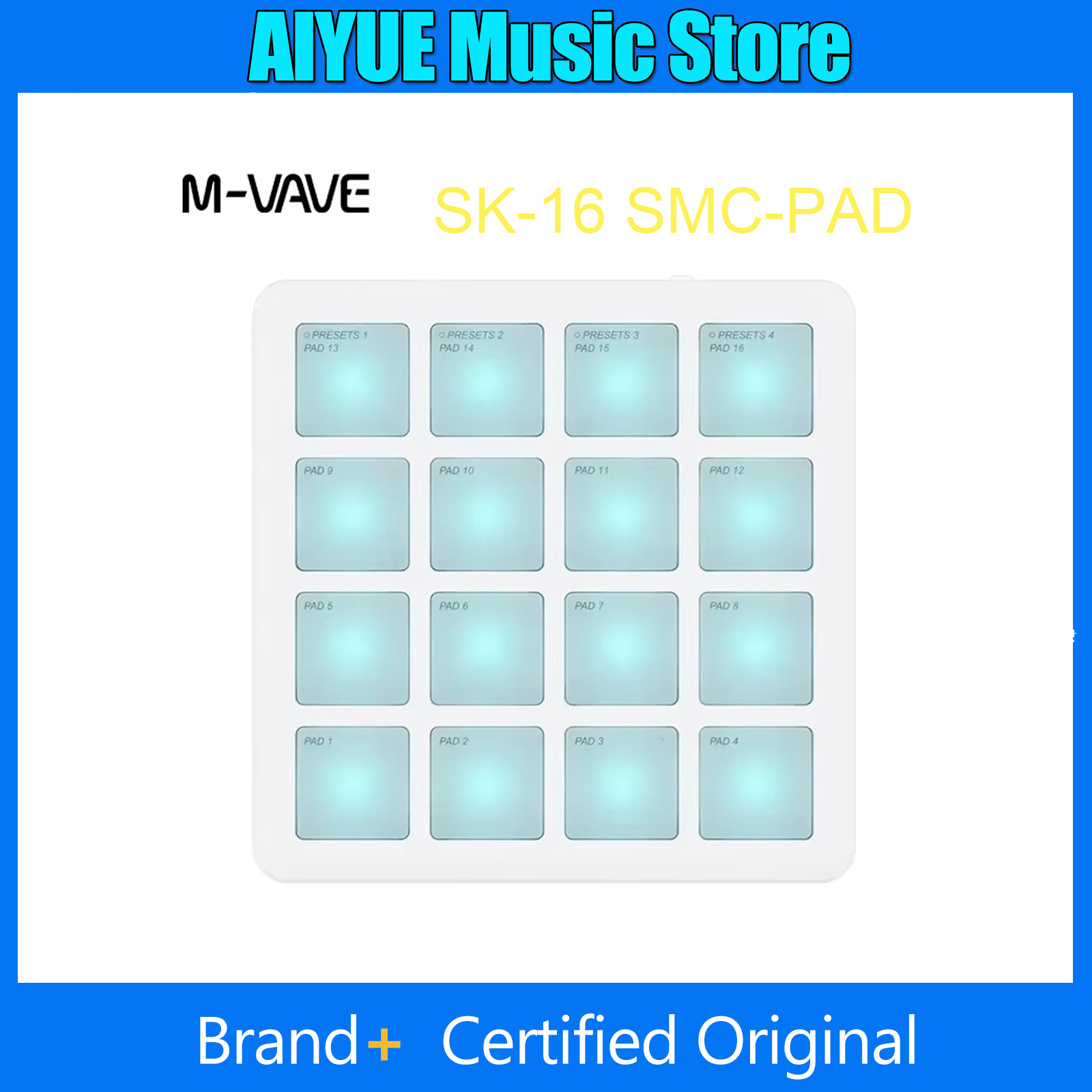 M-VAVE SK-16 SMC-PAD Wireless  - مراجعة Midi Controller Pad وسعره