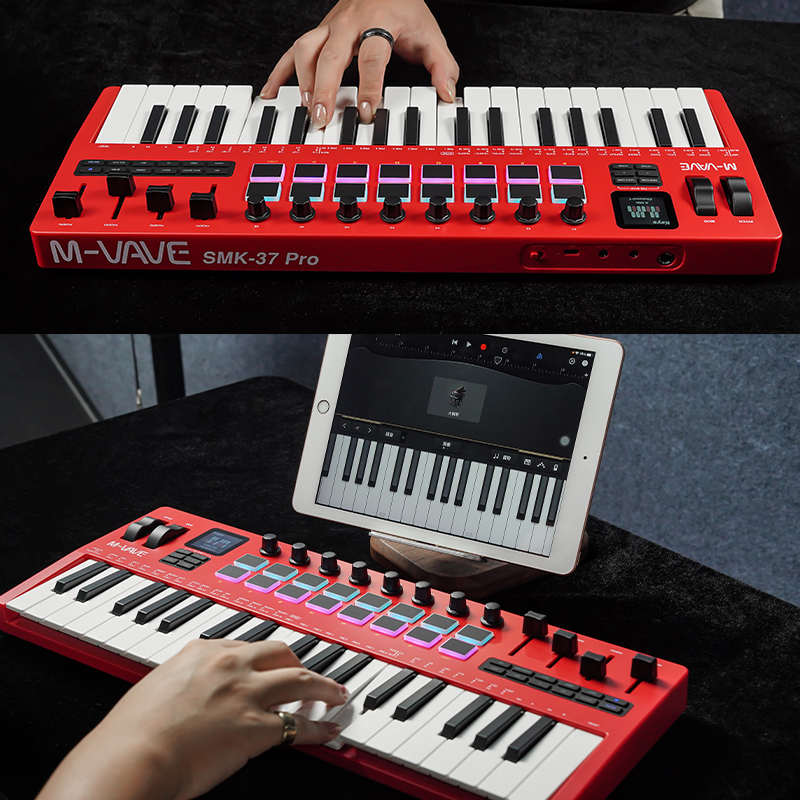 M-VAVE SMK-37 PRO Keyboard MID - مراجعة Midi Controller Pad وسعره