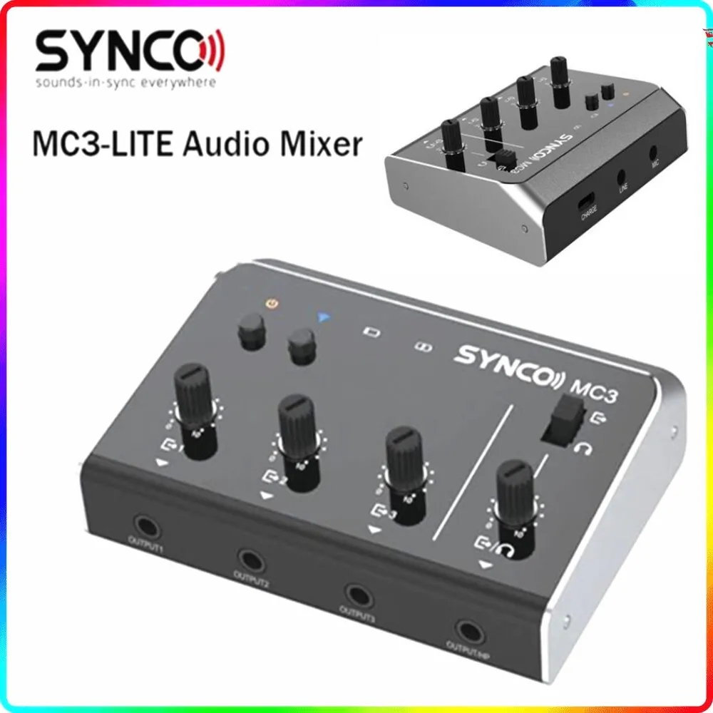 Synco MC3 Lite Audio Mixer 4 C - مراجعة Audio Music For Video وسعره