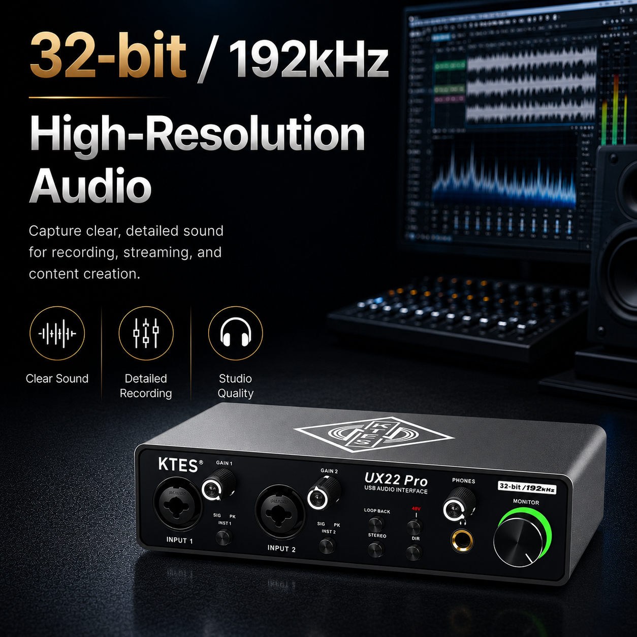 UX22 Pro Audio Interface 192kH - مراجعة Music Audio Facebook وسعره