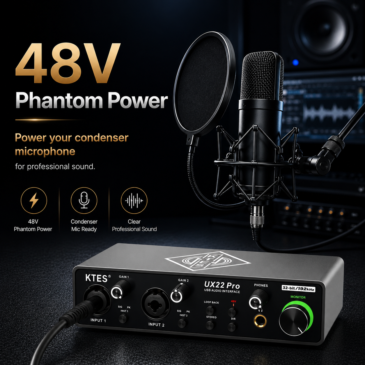 UX22 Pro Audio Interface 192kH - مراجعة Music Audio Facebook وسعره