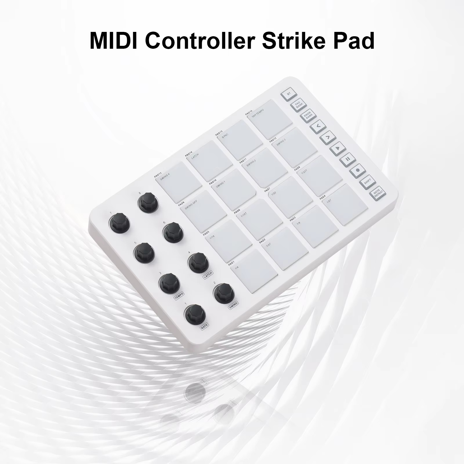 M-VAVE SMC-PAD White MIDI Cont - مراجعة Midi Controller Pad وسعره