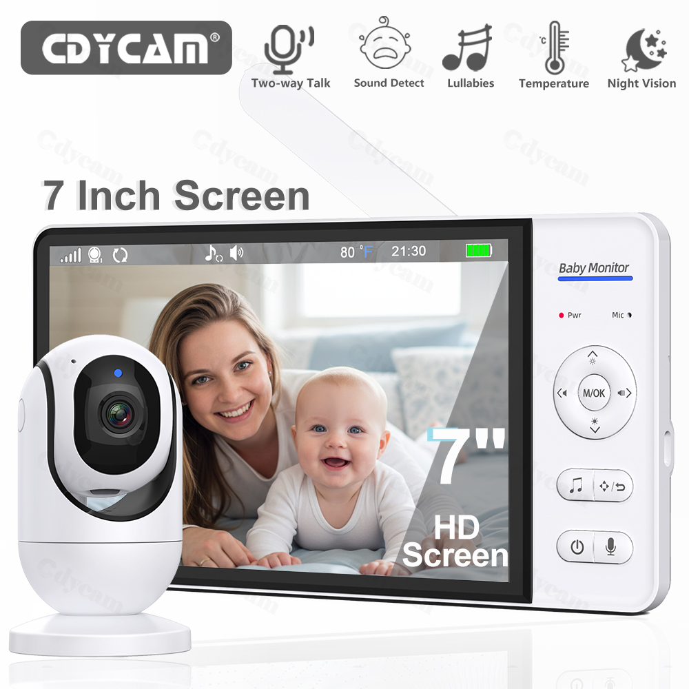 7.0'' Video Baby Monitor 720P  - مراجعة Audio Music For Video وسعره