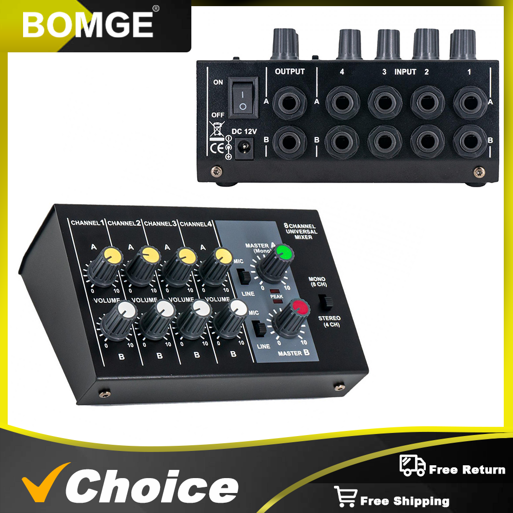 8 Channel Mixer - Mini 8 Compa - مراجعة Audio And Music Mixer وسعره