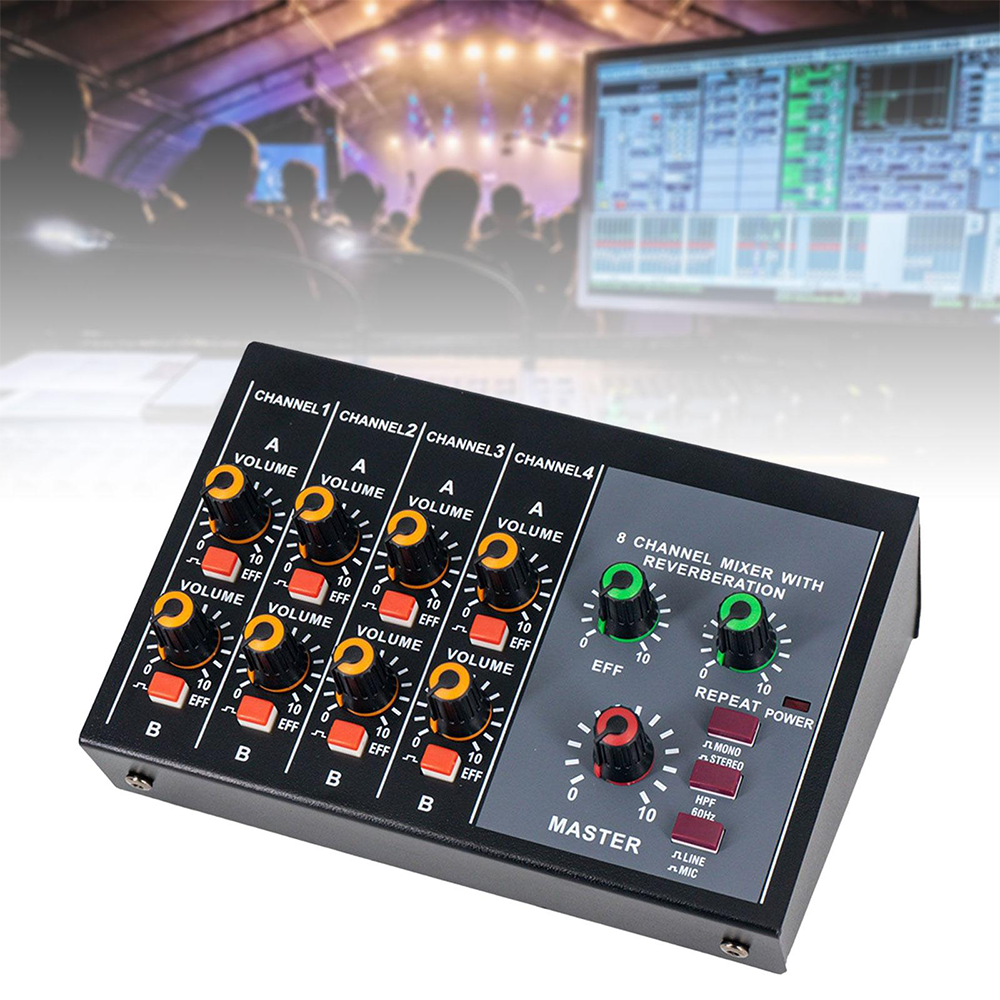 8 Channel Mixer - Mini 8 Compa - مراجعة Audio And Music Mixer وسعره