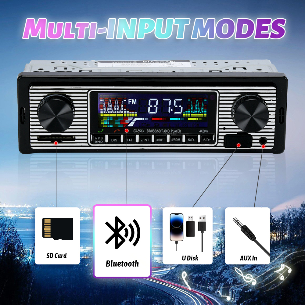 Vintage Car Radio Vehicle Inte - مراجعة Audio Music Player وسعره