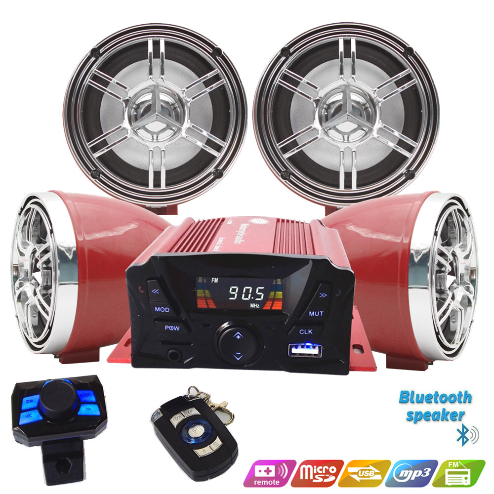 12V 4 Channel UTV ATV Golf Car - مراجعة Audio Music Player وسعره