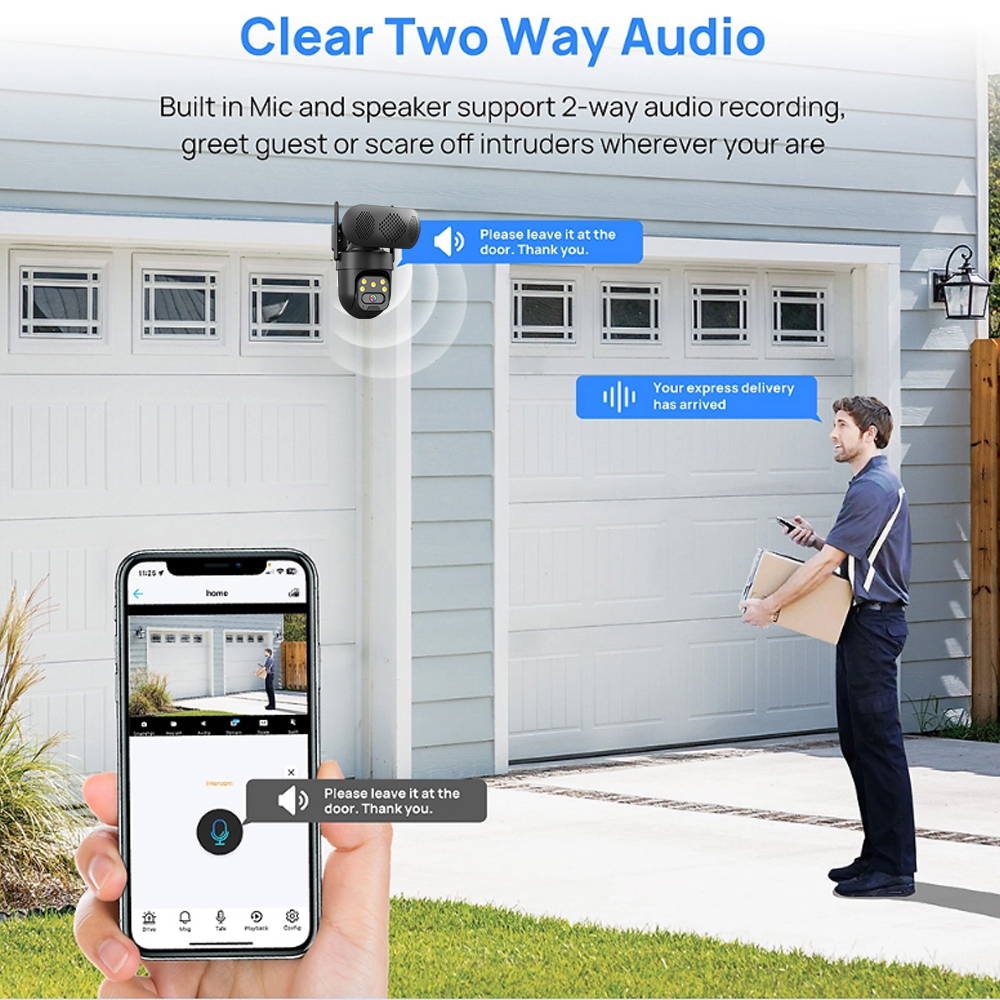 5MP HD WiFi IP Camera with Mus - مراجعة Audio Music Track وسعره