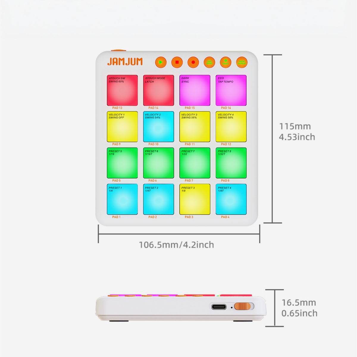 JAMJUM JP-MINI Wireless MIDI P - مراجعة Midi Controller Pad وسعره