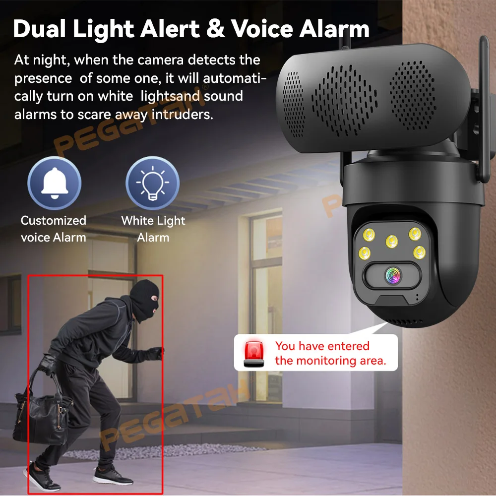 8MP WiFi IP Camera with Music  - مراجعة Audio Music Track وسعره