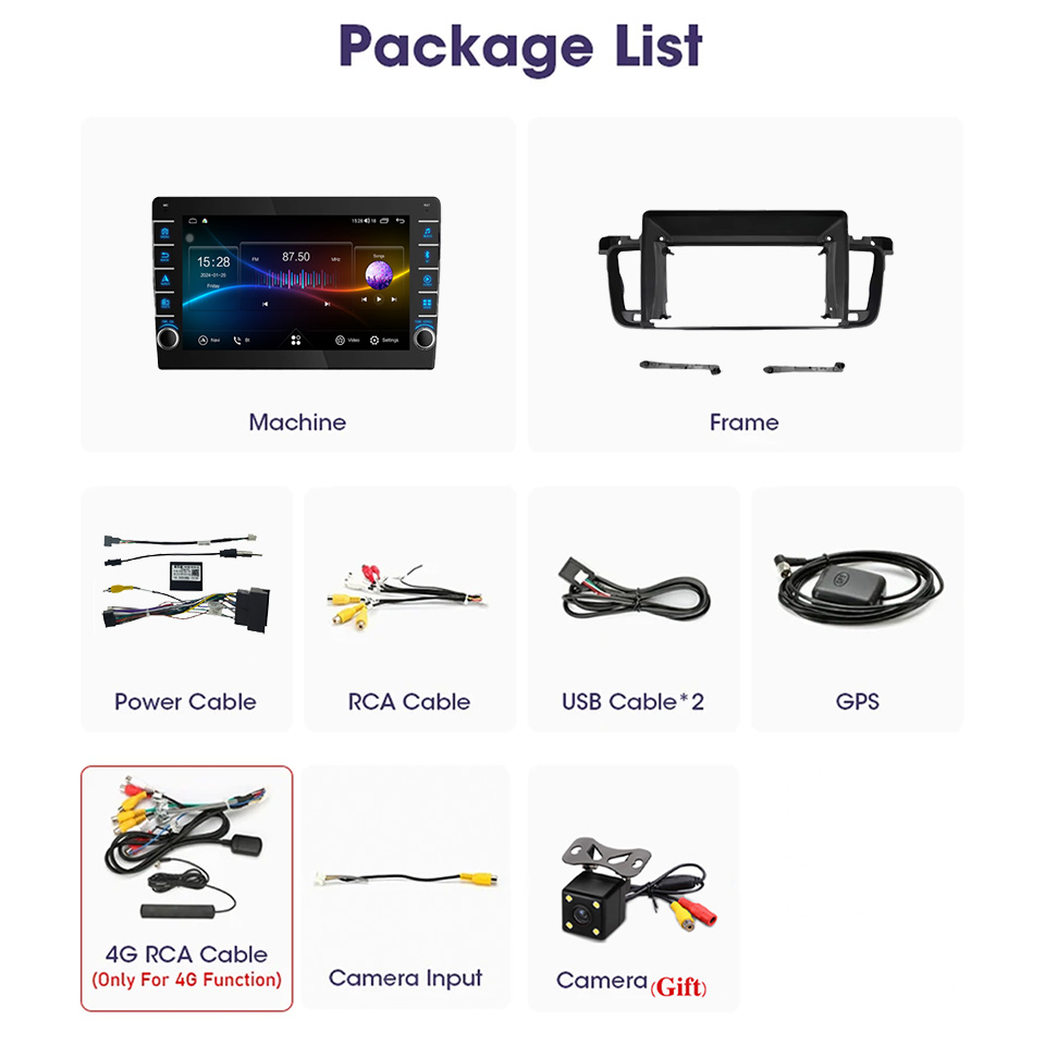 8G Ram 128GB Android 14 Car Ra - مراجعة Audio Music Hindi وسعره