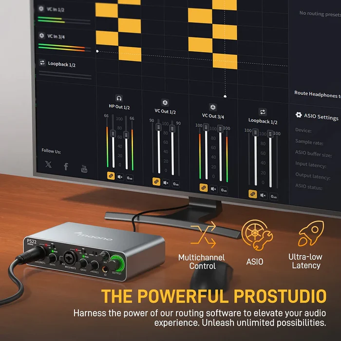 MAONO PS22 Professional Audio  - مراجعة Audio And Music Mixer وسعره