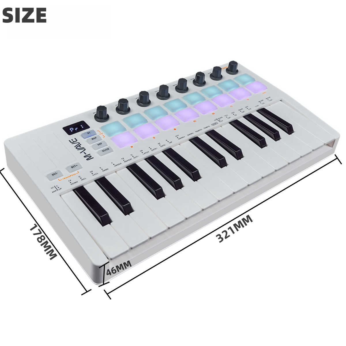 M-VAVE SMK-25 II 25 Key MIDI C - مراجعة Midi Controller Pad وسعره