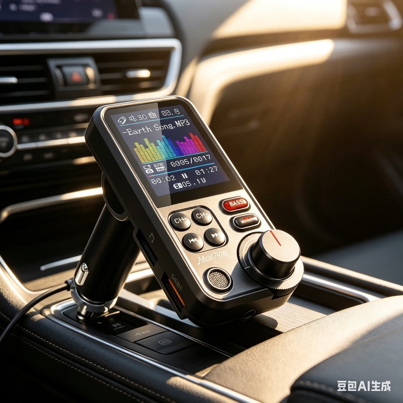 1.8 Inch Car Audio FM Transmit - مراجعة Audio Music Player وسعره