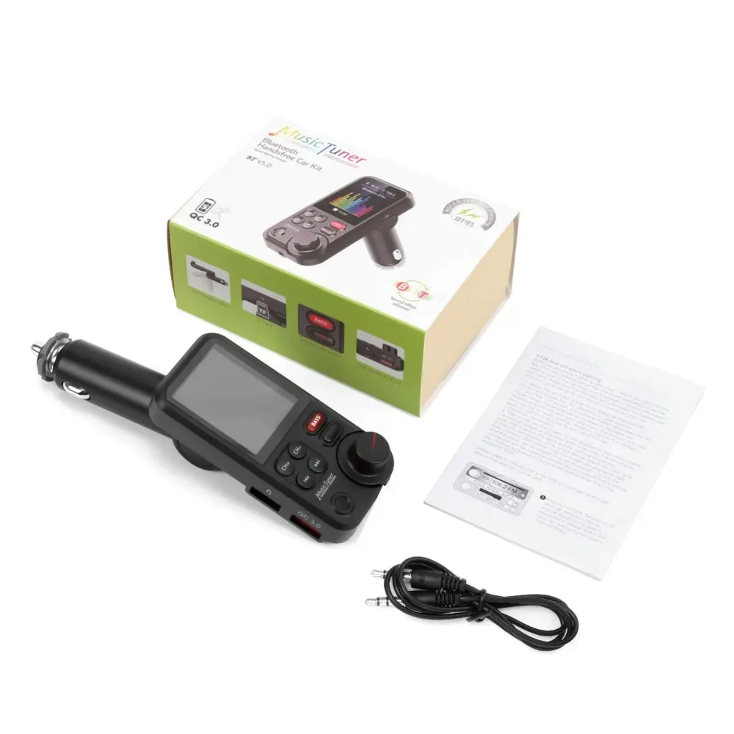 1.8 Inch Car Audio FM Transmit - مراجعة Audio Music Player وسعره