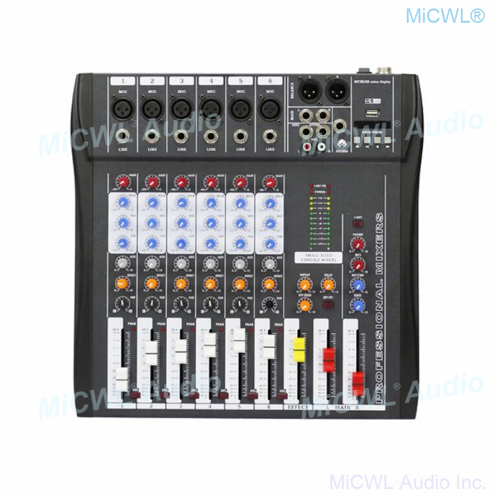 Audio-Mixer MiCWL 6 Channel Bl - مراجعة Mix Audio Music وسعره