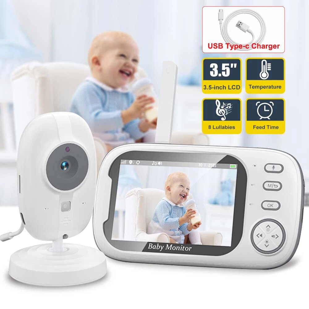 3.5'' Video Baby Monitor 2.4G  - مراجعة Audio Music For Video وسعره