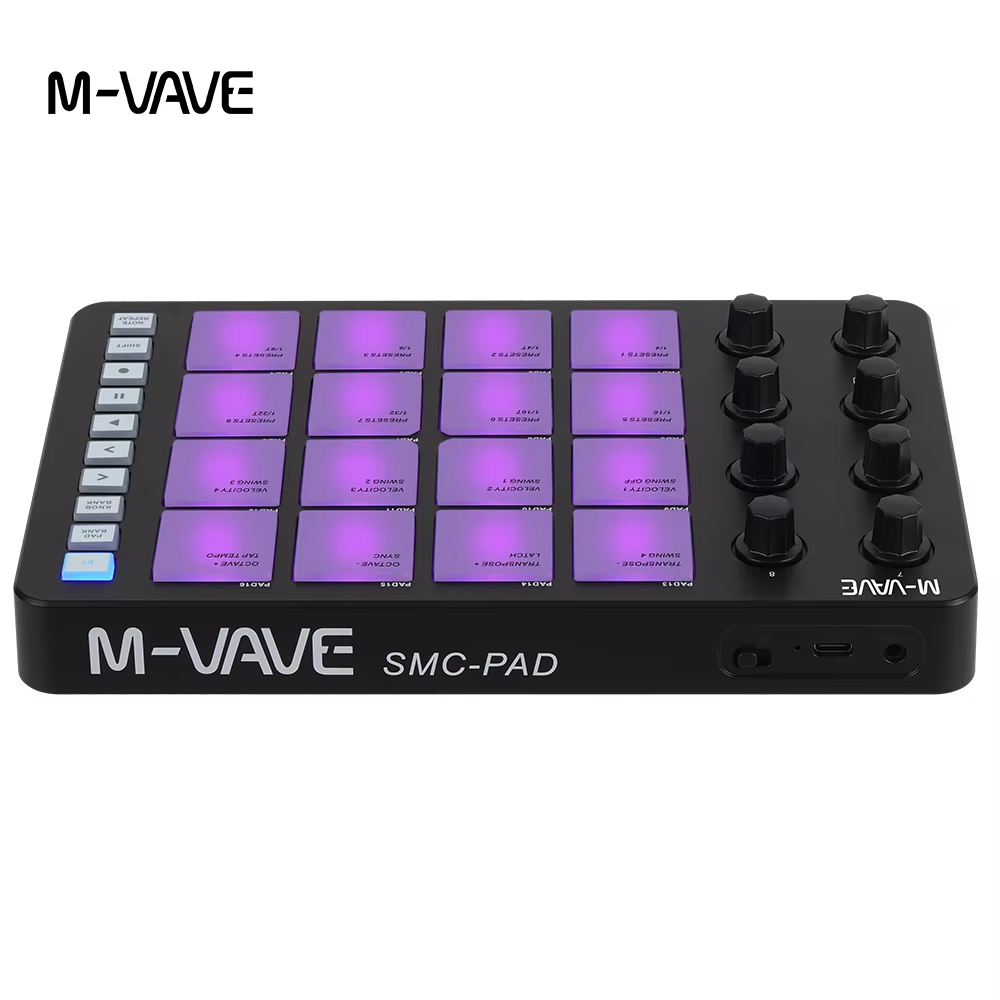 M-VAVE SMC-PAD MIDI Black Cont - مراجعة Midi Controller Pad وسعره