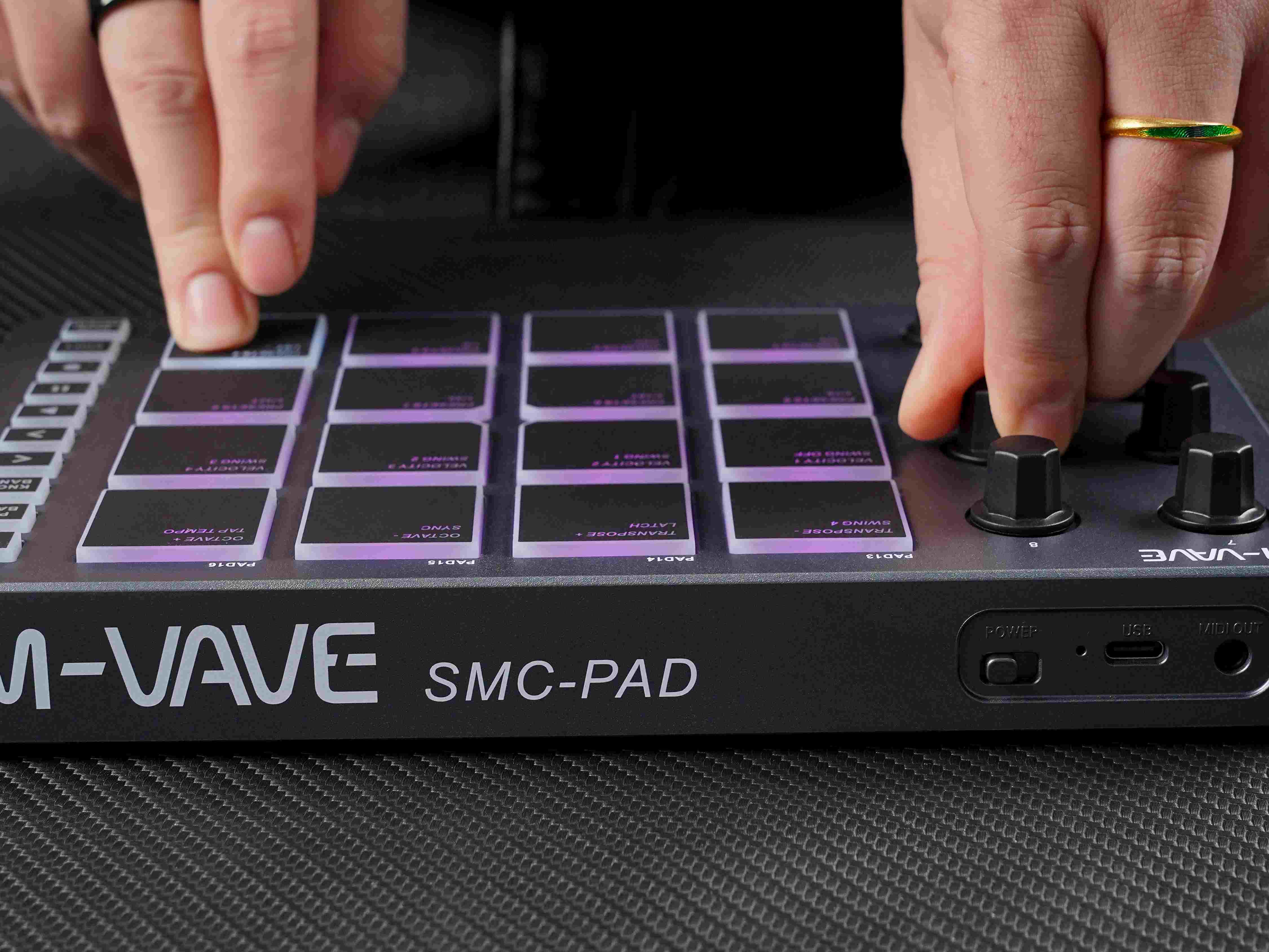 M-VAVE SMC-PAD MIDI Black Cont - مراجعة Midi Controller Pad وسعره