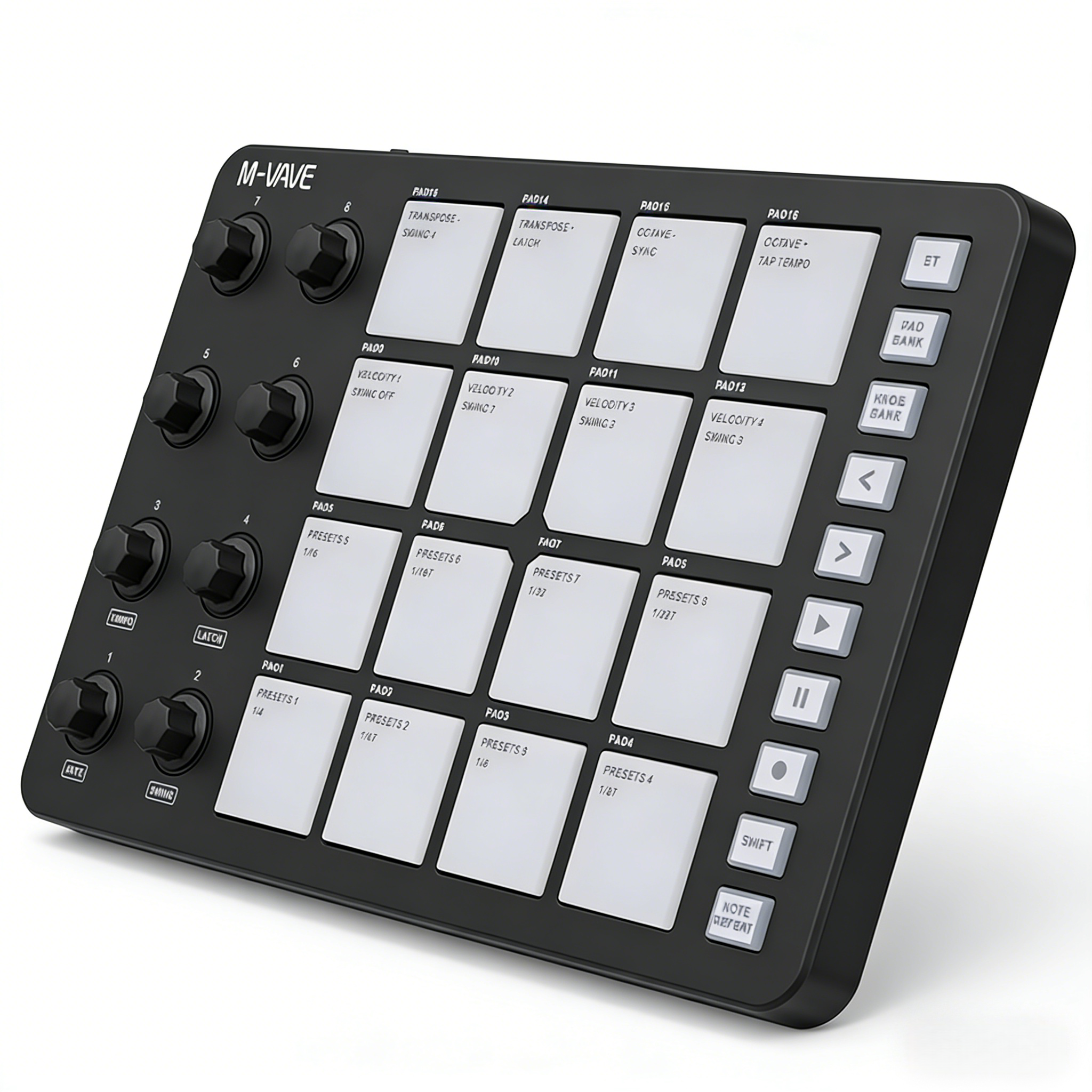 M-VAVE SMC-PAD MIDI Black Cont - مراجعة Midi Controller Pad وسعره