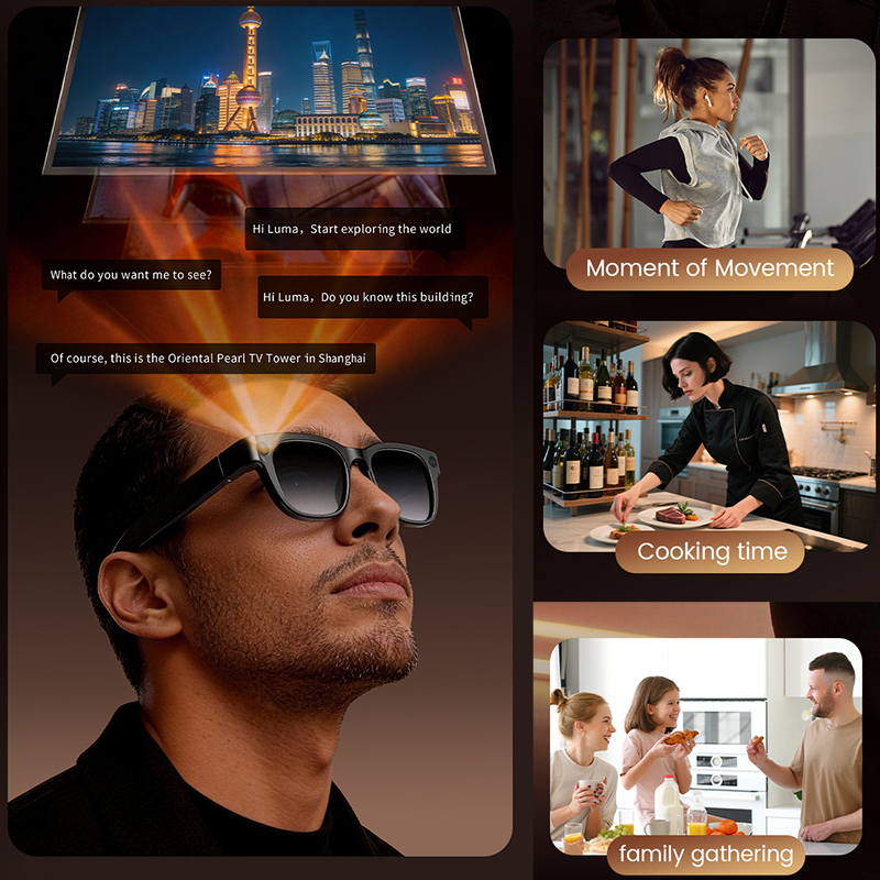 1300W HD Camera Smart AI Glass - مراجعة Mix Audio Music وسعره