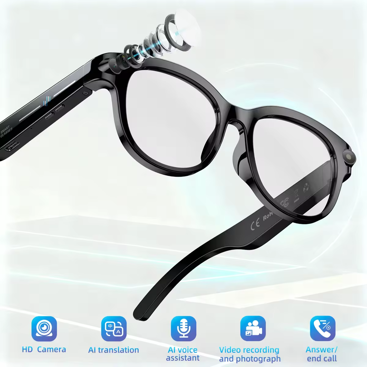 2026 New AI Smart Glasses with - مراجعة Mix Audio Music وسعره