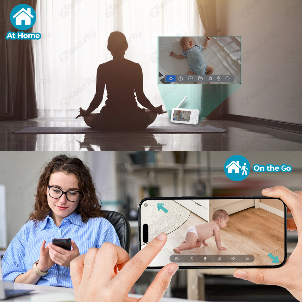 2K WiFi Baby Monitor with App, - مراجعة Audio Music Track وسعره