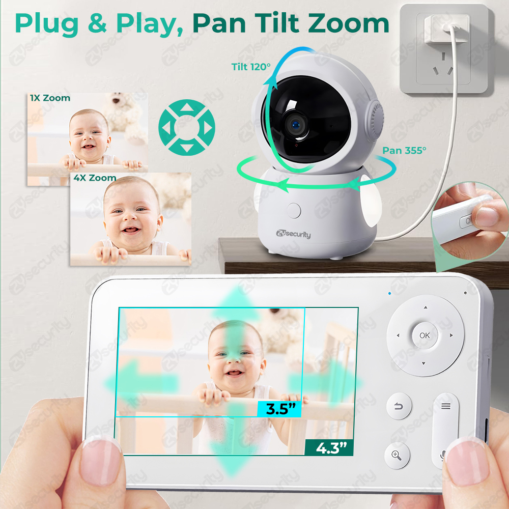 2K WiFi Baby Monitor with App, - مراجعة Audio Music Track وسعره