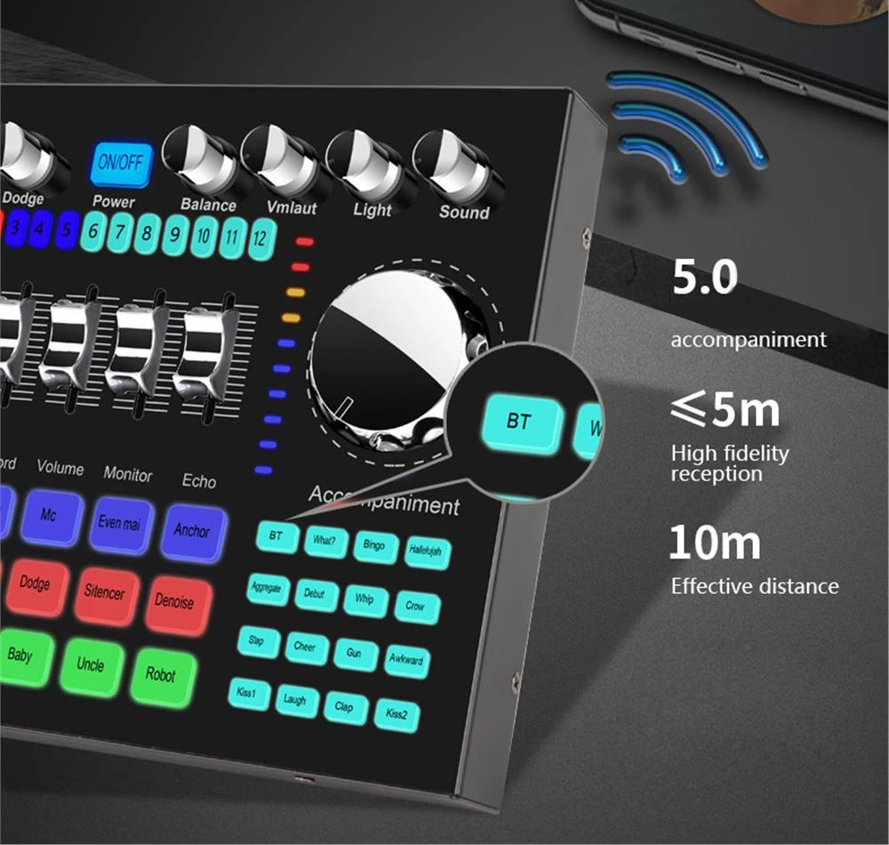 K1 Live Sound Card Voice Chang - مراجعة Audio And Music Mixer وسعره