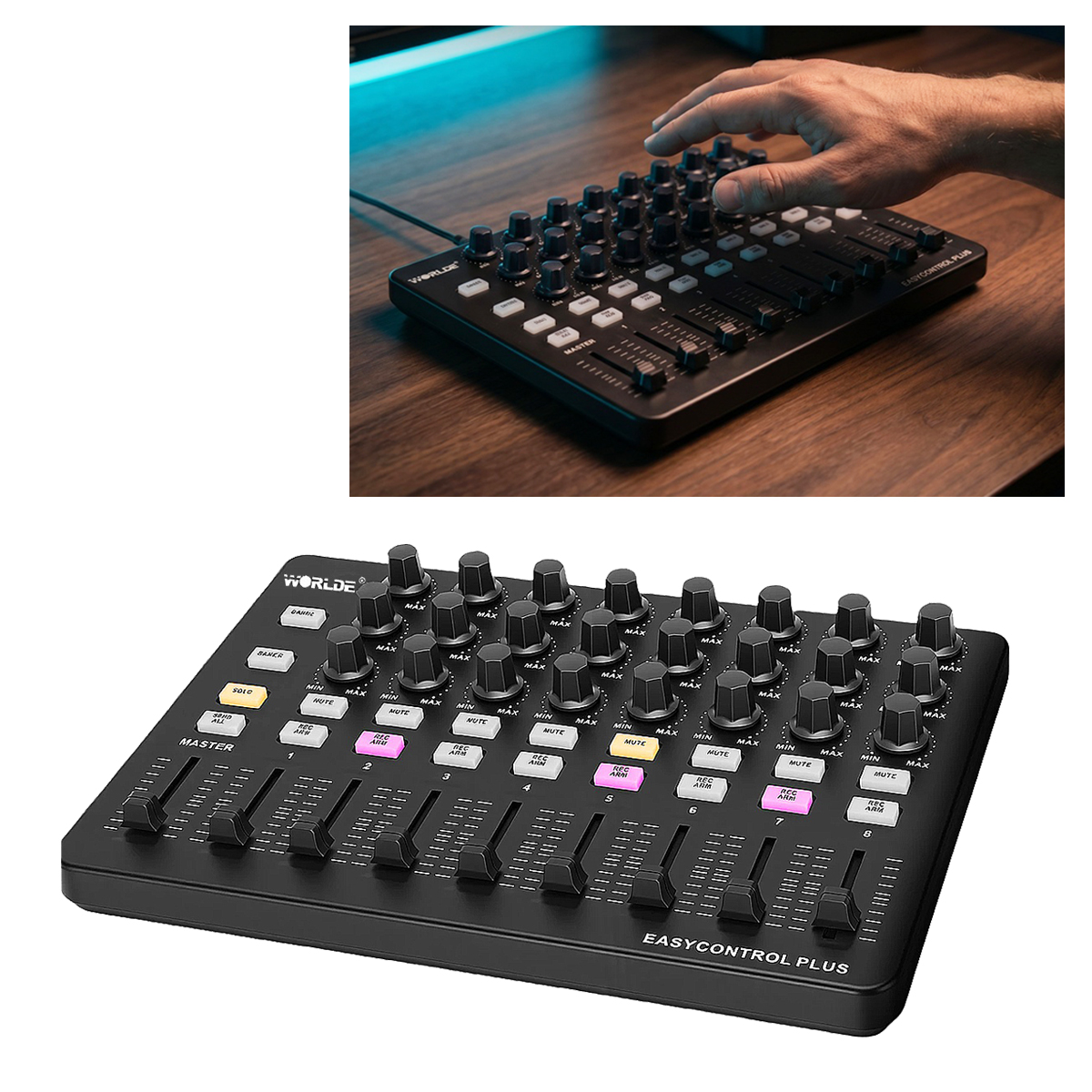 Worlde Easycontrol Plus USB MI - مراجعة Midi Controller Pad وسعره