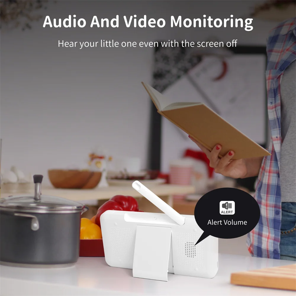 Babystar 5 Inch Wifi Baby Moni - مراجعة Audio Music For Video وسعره