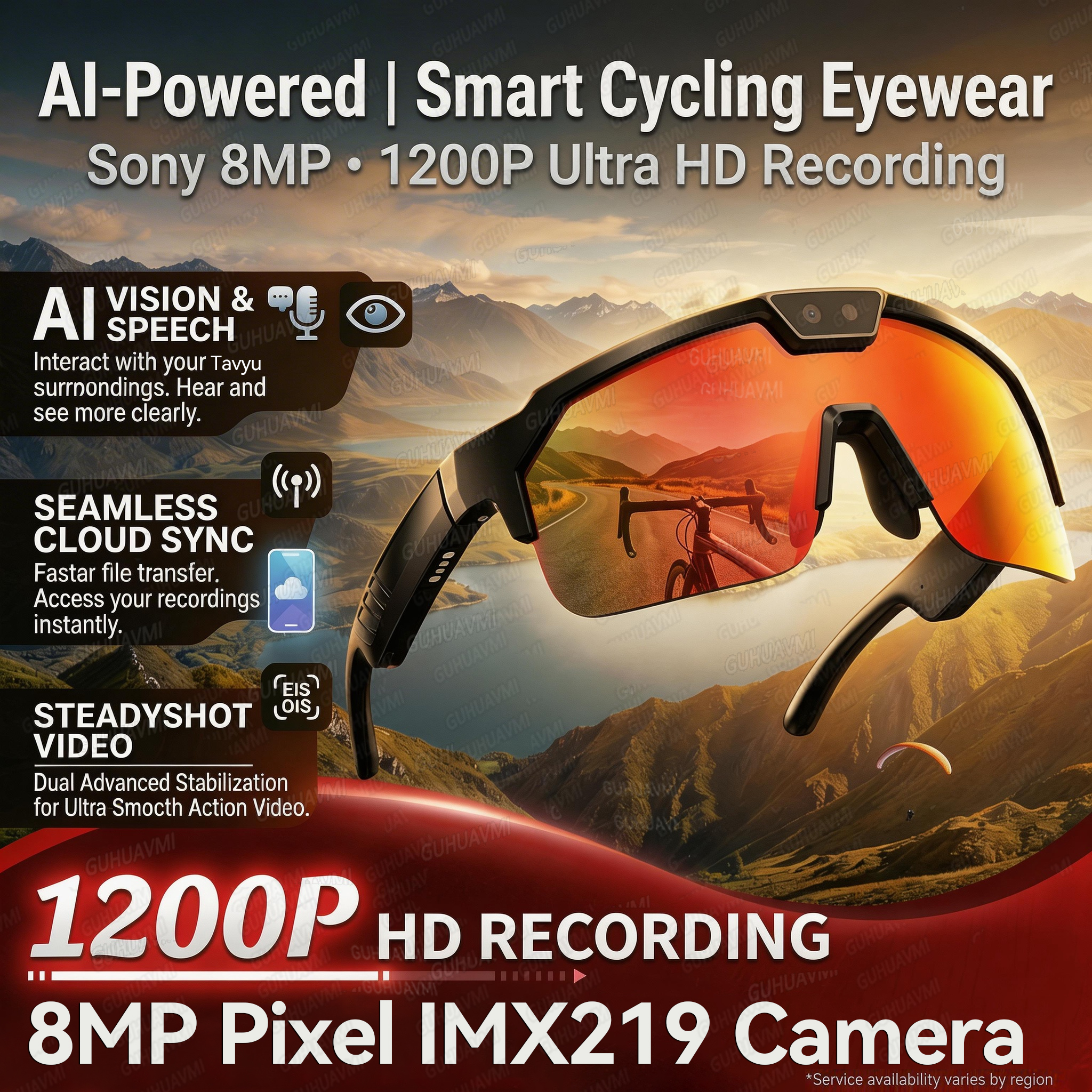 2026New AI Smart Glasses 1200P - مراجعة Audio Music For Video وسعره