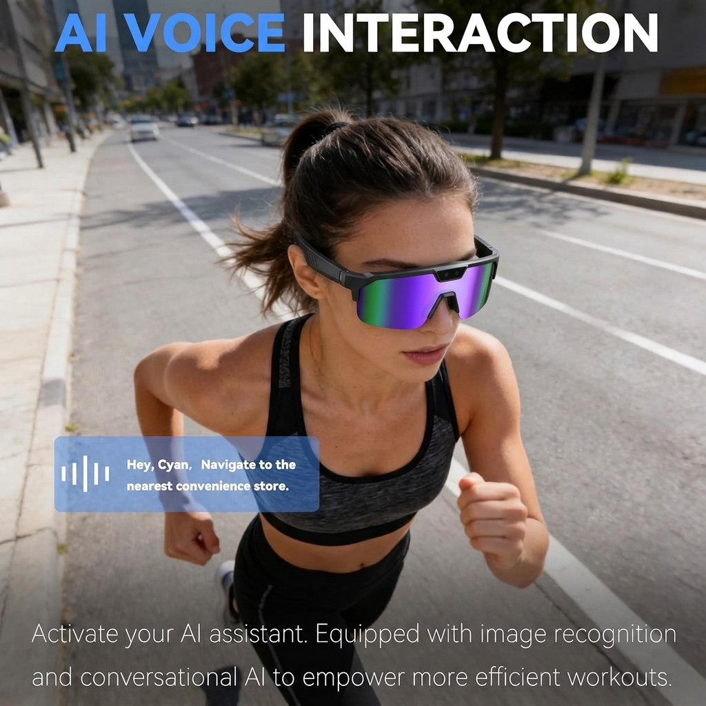 2026New AI Smart Glasses 1200P - مراجعة Audio Music For Video وسعره
