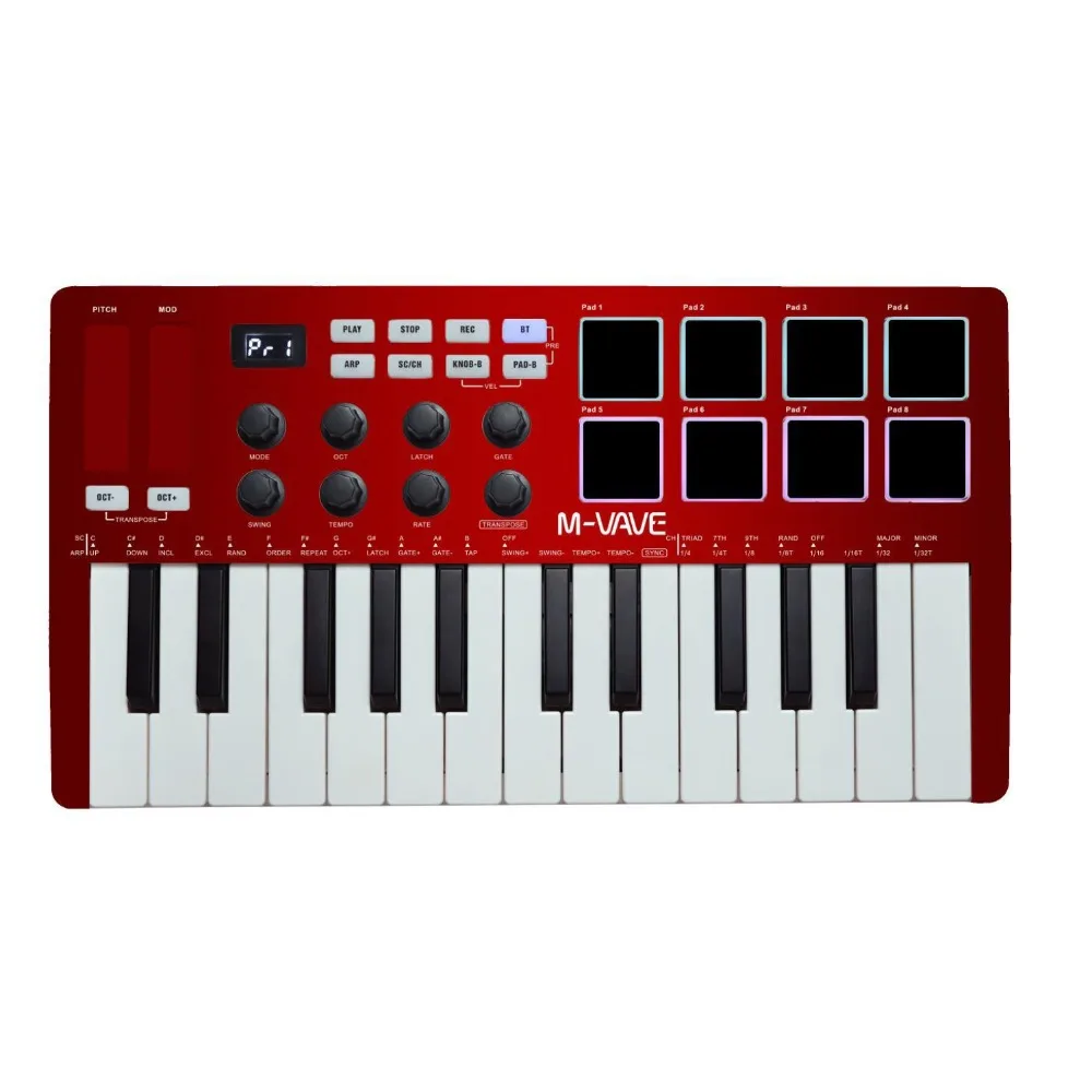 M-VAVE MIDI 25-Key USB MIDI Ke - مراجعة Midi Controller Pad وسعره