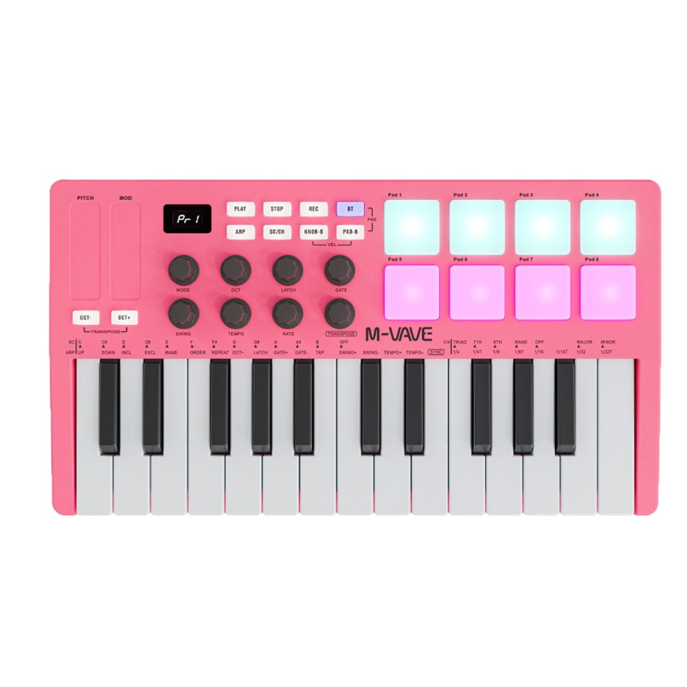 M-VAVE MIDI 25-Key USB MIDI Ke - مراجعة Midi Controller Pad وسعره
