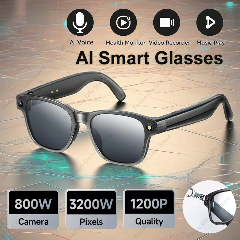 AI Smart Glasses 8 Million Cam - مراجعة Audio Music Player وسعره