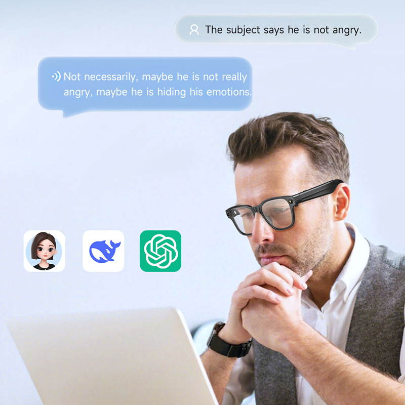 AI Smart Glasses 8 Million Cam - مراجعة Audio Music Player وسعره