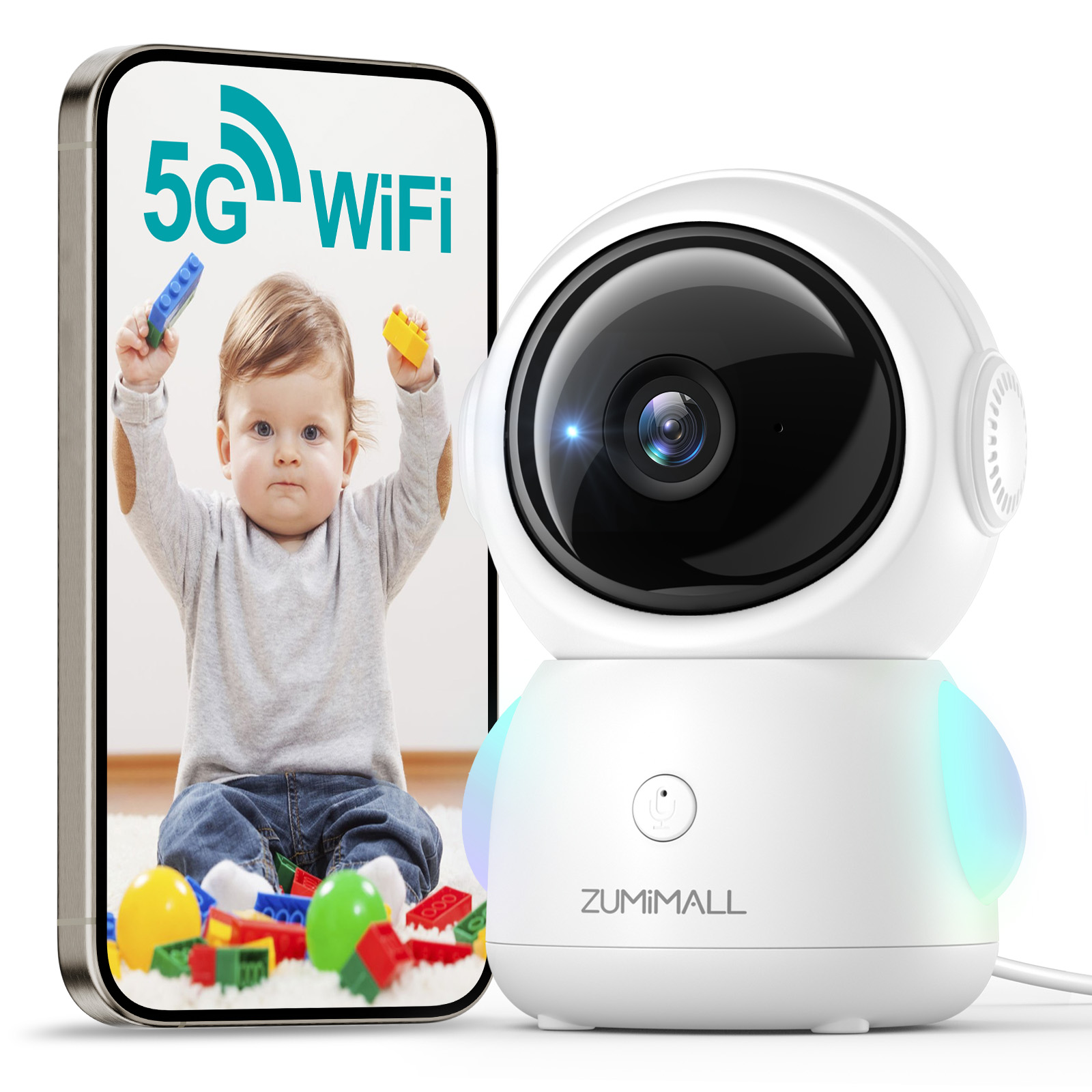ZUMIMALL Wired security Camera - مراجعة Audio Music Track وسعره