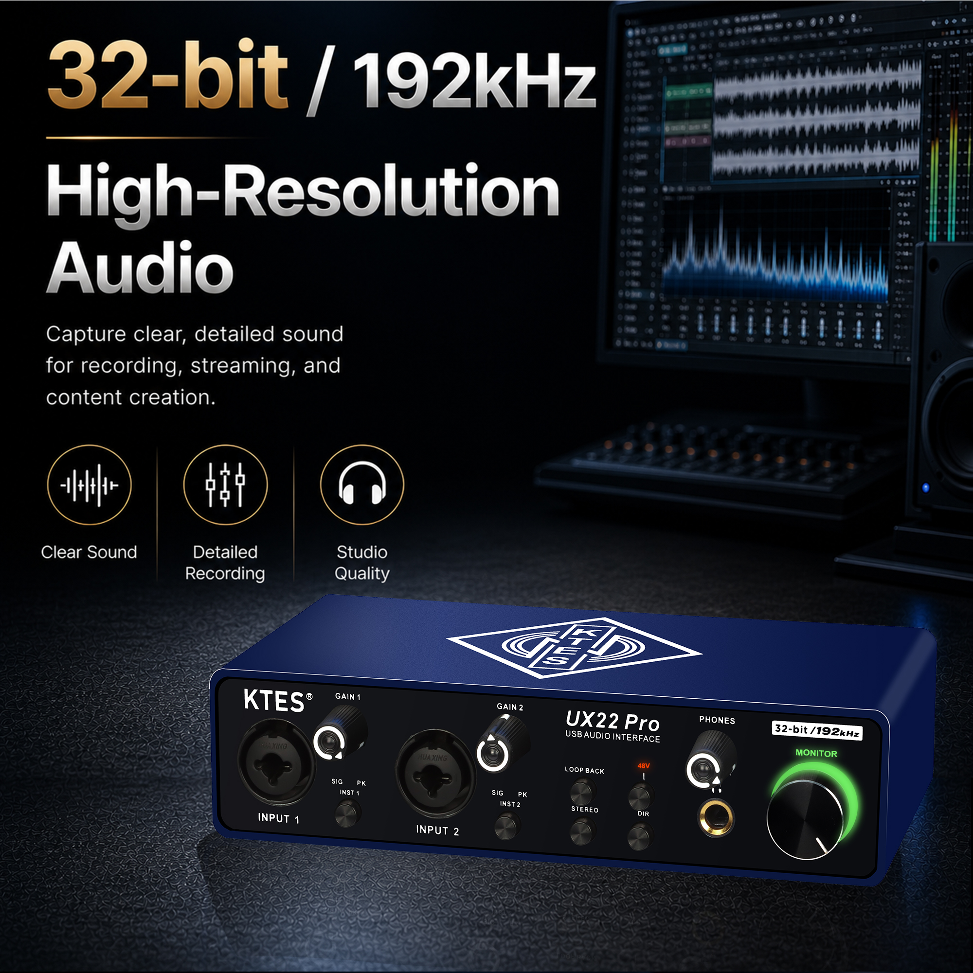 UX22 Pro Audio Interface 192kH - مراجعة Music Audio Facebook وسعره