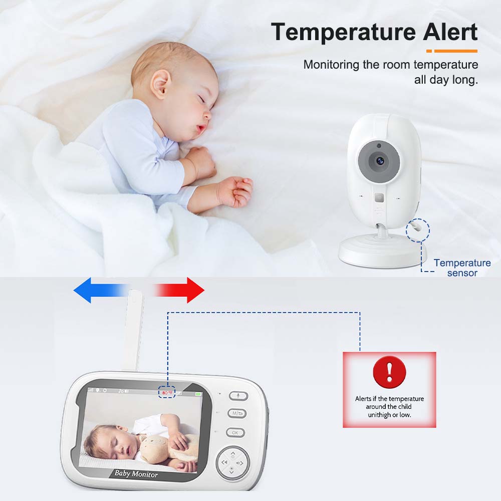 3.5'' Video Baby Monitor 2.4G  - مراجعة Audio Music For Video وسعره