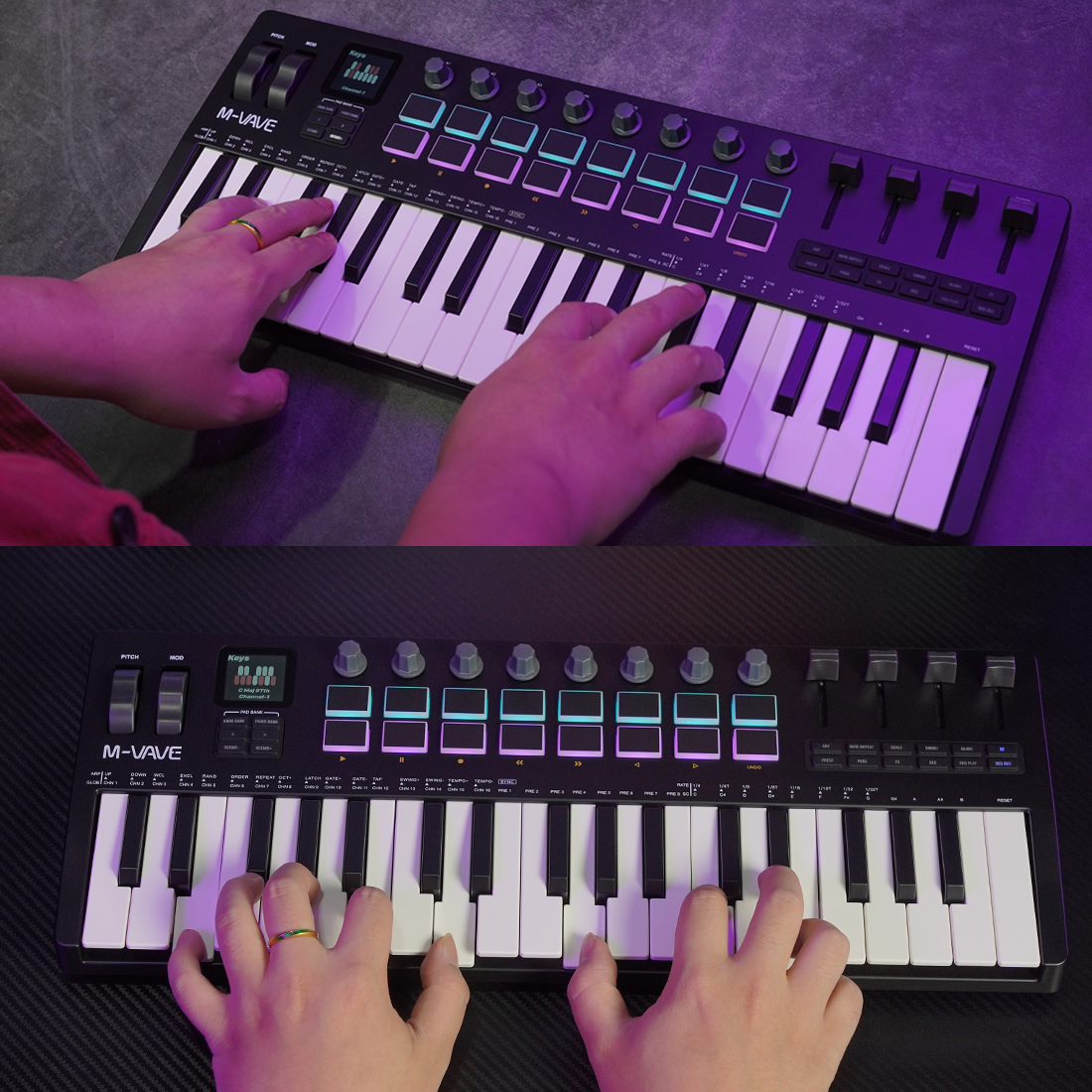 M-VAVE SMK-37 Pro 37-Key Porta - مراجعة Midi Controller Pad وسعره