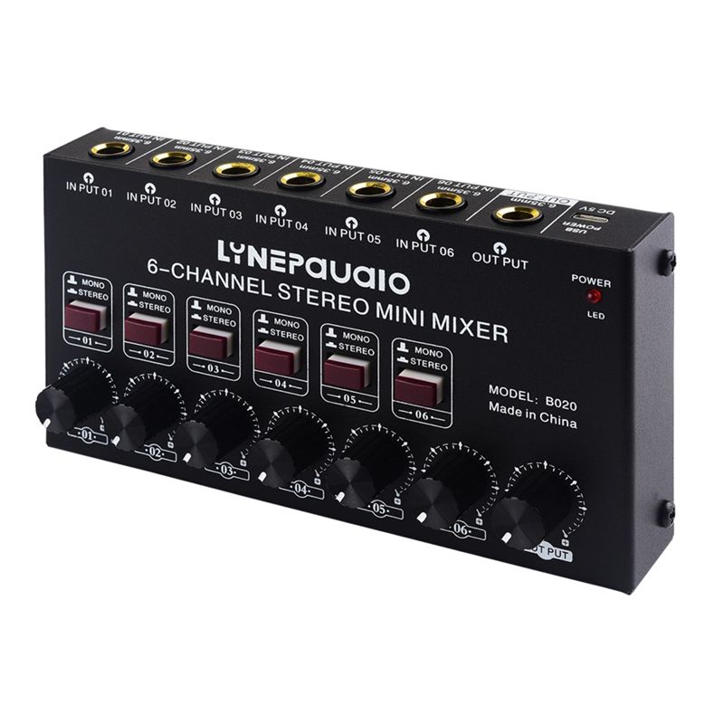 FEDI-Mini 6-Channel Stereo Aud - مراجعة Audio And Music Mixer وسعره
