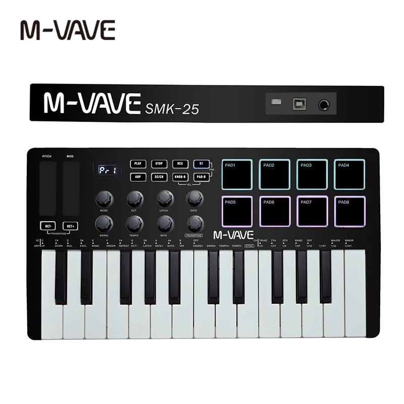 M-VAVE 25-Key MIDI Control Key - مراجعة Midi Controller Pad وسعره